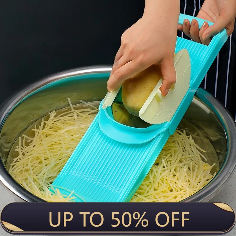 Korean Kitchen Gadgets - Taşınabilir Sebze Rendesi Patates Dilimleyici Çok