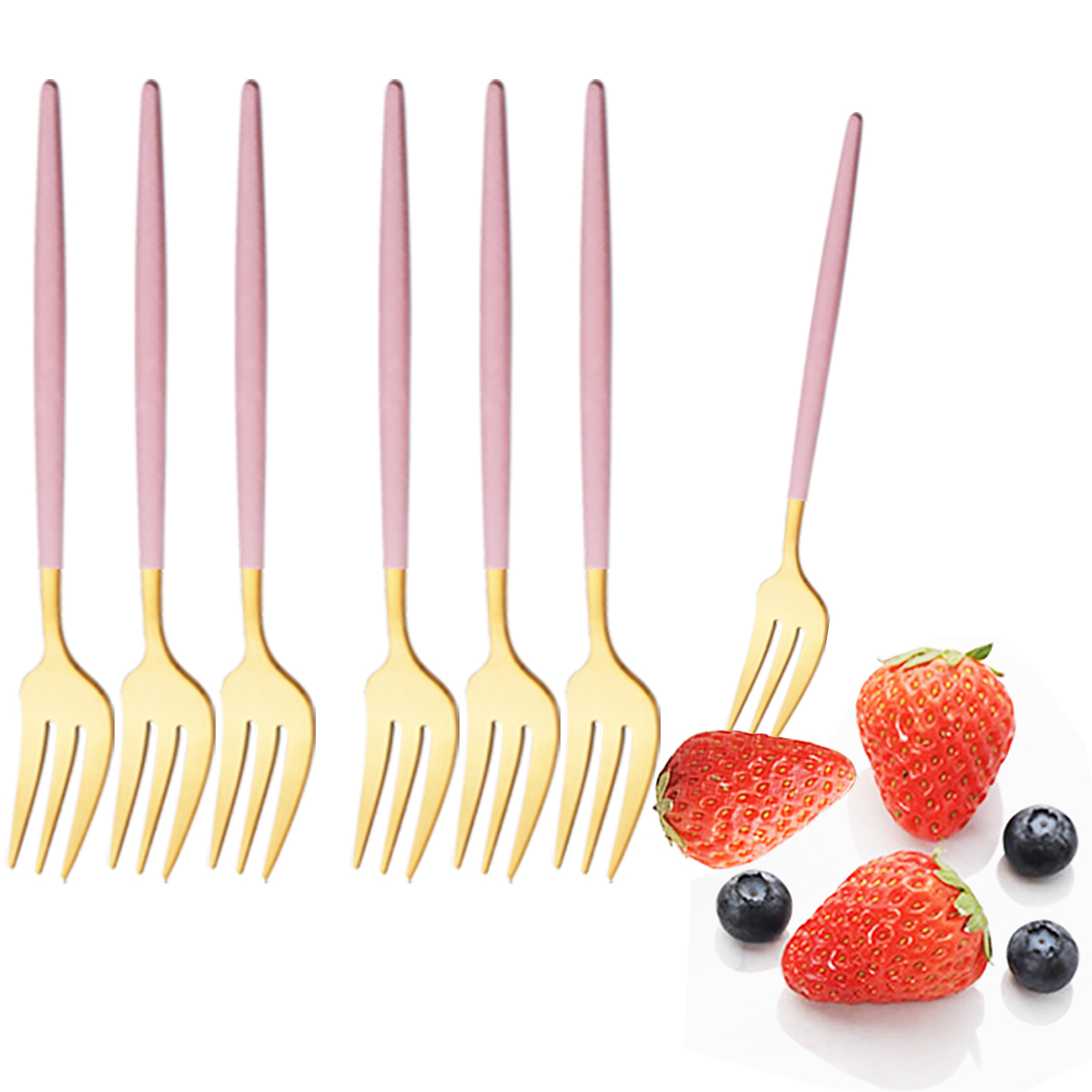 6 adet pembe altın yemek takım - Kitchen Gadgets Gold incelemesi ve fiyatı