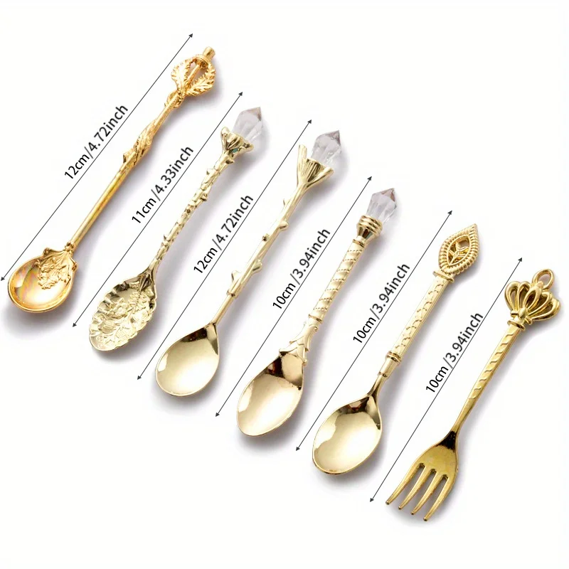 6 adet Vintage kaşık çatal kra - Kitchen Gadgets Gold incelemesi ve fiyatı